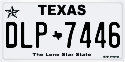 TX license plate DLP7446