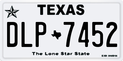 TX license plate DLP7452