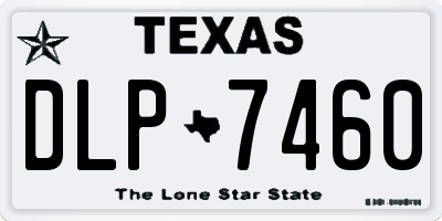 TX license plate DLP7460