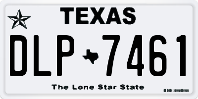 TX license plate DLP7461