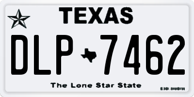 TX license plate DLP7462