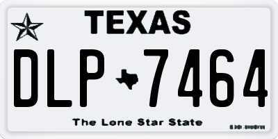 TX license plate DLP7464