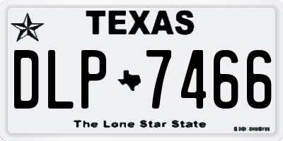 TX license plate DLP7466