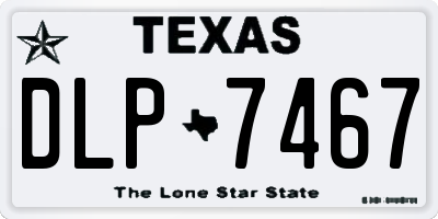 TX license plate DLP7467