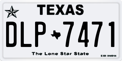 TX license plate DLP7471