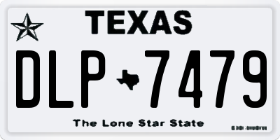 TX license plate DLP7479