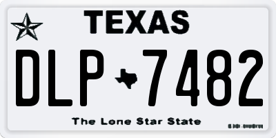 TX license plate DLP7482