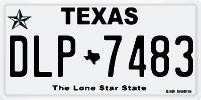 TX license plate DLP7483
