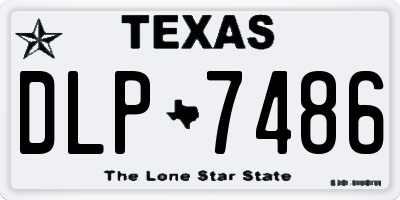 TX license plate DLP7486