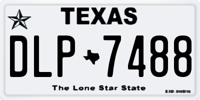 TX license plate DLP7488