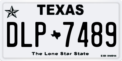 TX license plate DLP7489