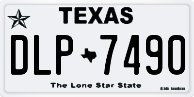 TX license plate DLP7490