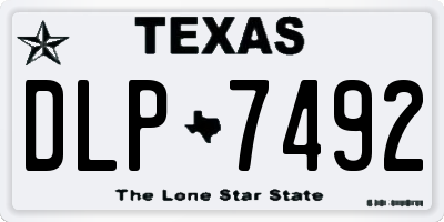 TX license plate DLP7492