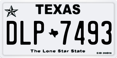 TX license plate DLP7493