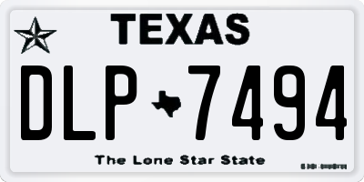 TX license plate DLP7494