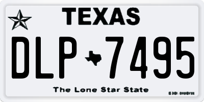 TX license plate DLP7495