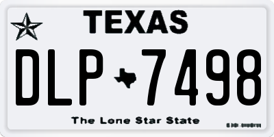 TX license plate DLP7498