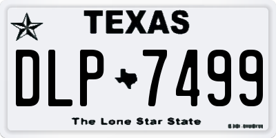 TX license plate DLP7499