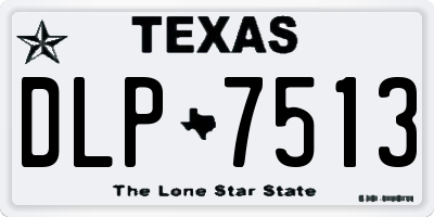 TX license plate DLP7513