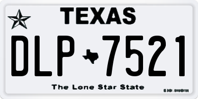 TX license plate DLP7521