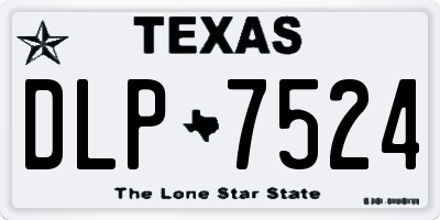 TX license plate DLP7524