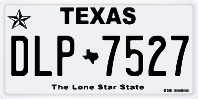 TX license plate DLP7527