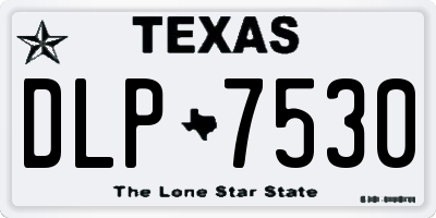 TX license plate DLP7530