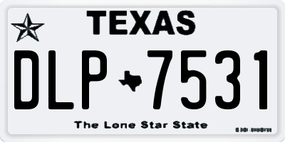 TX license plate DLP7531