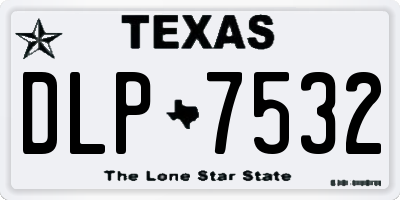 TX license plate DLP7532