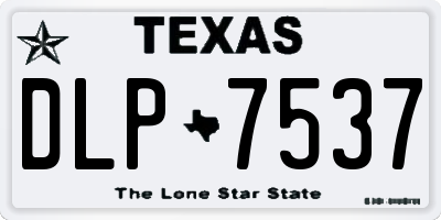 TX license plate DLP7537