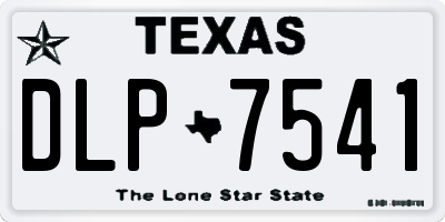 TX license plate DLP7541