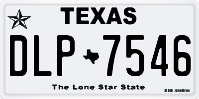 TX license plate DLP7546