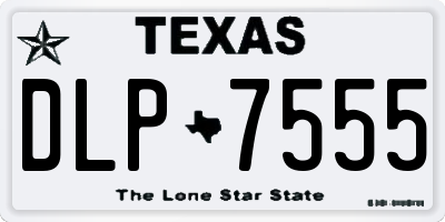 TX license plate DLP7555