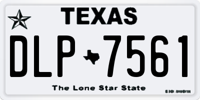 TX license plate DLP7561