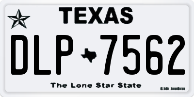 TX license plate DLP7562
