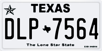 TX license plate DLP7564