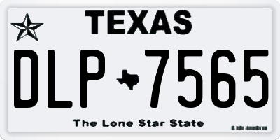 TX license plate DLP7565