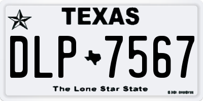 TX license plate DLP7567