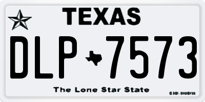 TX license plate DLP7573