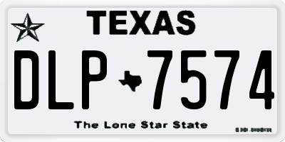 TX license plate DLP7574