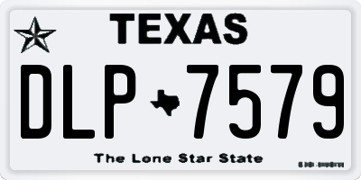 TX license plate DLP7579