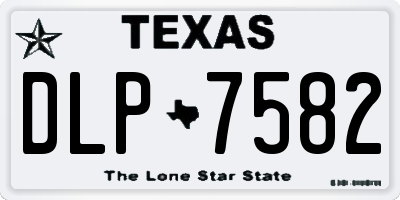 TX license plate DLP7582
