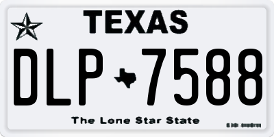 TX license plate DLP7588