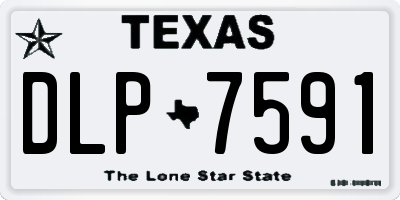 TX license plate DLP7591