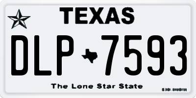TX license plate DLP7593