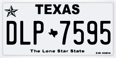 TX license plate DLP7595