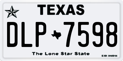 TX license plate DLP7598