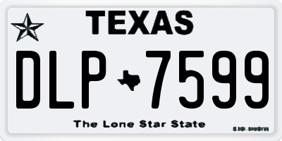 TX license plate DLP7599