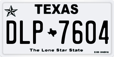 TX license plate DLP7604