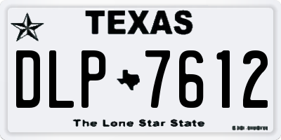 TX license plate DLP7612
